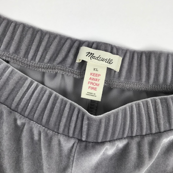 Madewell Velvet Pajama Shorts XL NWT #1921-x3 - Picture 2 of 6
